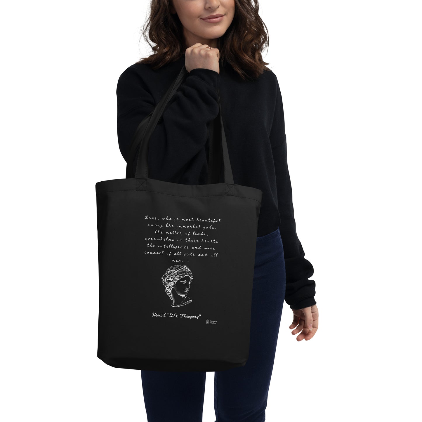 Eco Tote Bag - Hesiod Quote