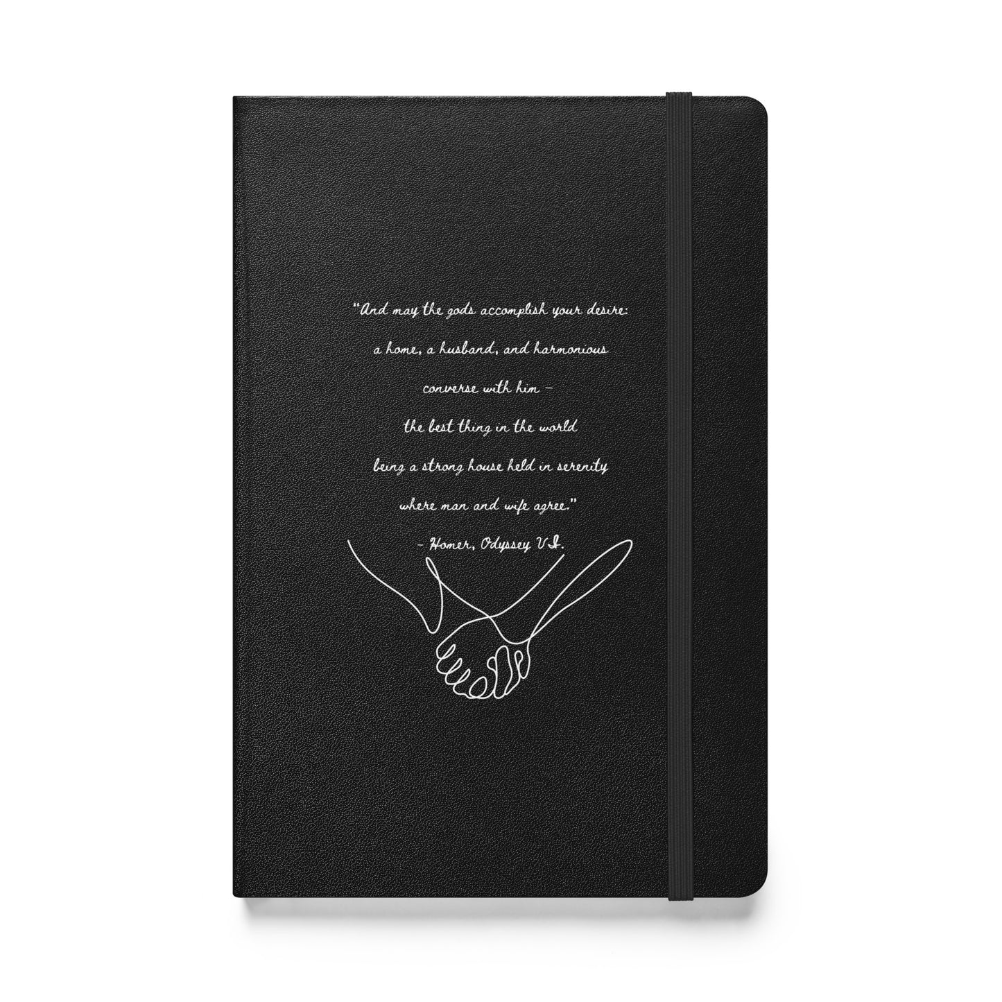 Hardcover bound notebook - Homer Quote