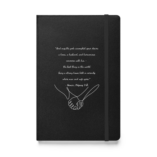 Hardcover bound notebook - Homer Quote