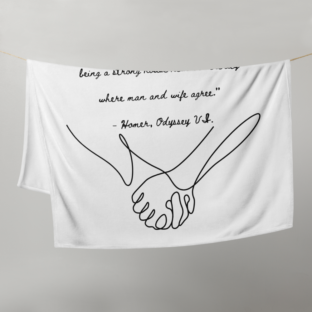 Throw Blanket with Homer Quote